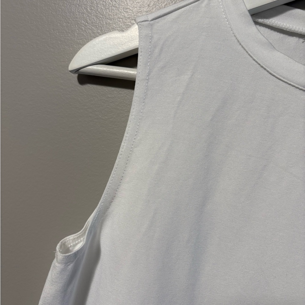 Joseph Ribkoff Sleeveless Crewneck Vanilla Top Style 231186 - Picture 5 of 8